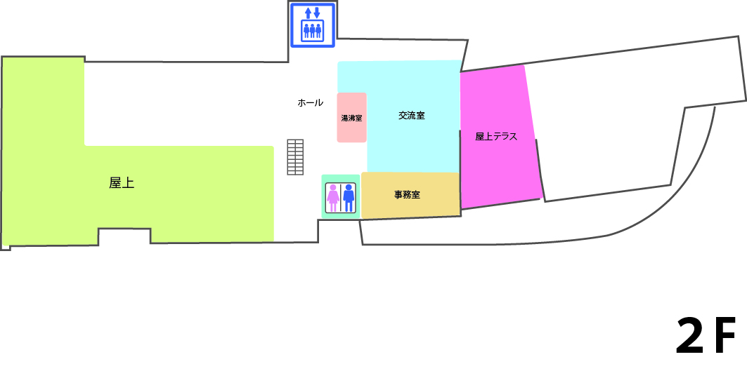 道の駅西山公園2Fフロア案内